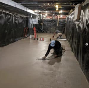 concrete-basement-floor-removal and-replacement-toronto